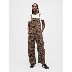 NWT Gap Women’s XS UltraSoft Denim Horseshoe Overalls Western Cowgirl Festival